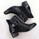 4. Women's patent leather ankle boots with heels, black Remonte Rieker R5188-02
