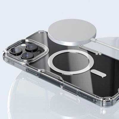 12. Nillkin Nature Pro Magnetic Case with MagSafe for iPhone 16 - Transparent & White