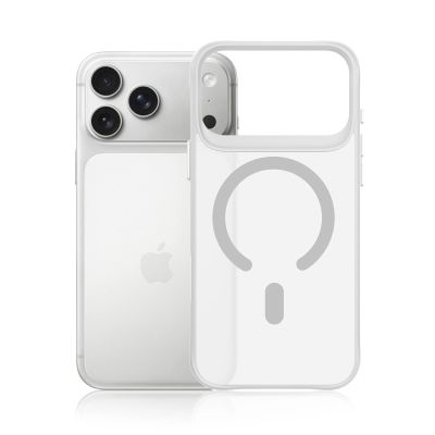 9. 3mk Smoke MagCase for iPhone 17 Pro Max - White-Translucent