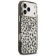 4. Guess IML Leopard Glitter Triangle Logo MagSafe Case for iPhone 17 Pro Max / 18 Pro Max - Black