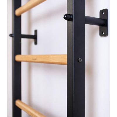 3. BENCHK GYMNASTICS WALL BARS WITH ADJUSTABLE BEECHWOOD PULL-UP BAR AND GYMNASTICS ACCESSORIES 711B A076