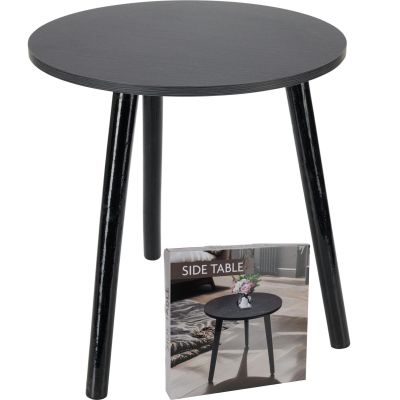 4. COFFEE TABLE 40x40x41CM BLACK WOODEN TABLETOP