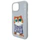 6. Nimmy Glasses Cool Cat iPhone 15 Case - Gray