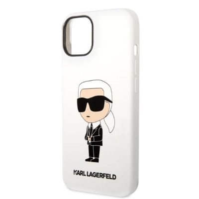 6. Karl Lagerfeld KLHCP14MSNIKBCH iPhone 14 Plus 6.7" hardcase white/white Silicone Ikonik