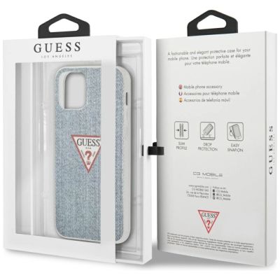 8. Guess GUHCP12LPCUJULLB iPhone 12 Pro Max 6.7" blue/light blue hardcase Jeans Collection