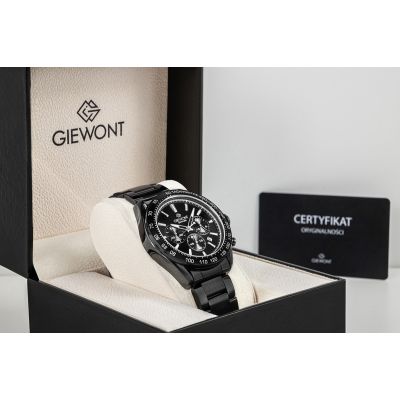 8. Men's Watch Giewont Chronograph Sapphire Black GW9580-B2