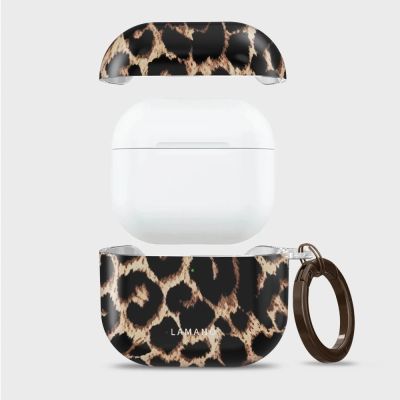 5. Tech-Protect Lamano case for AirPods 4 / 5 - black and brown