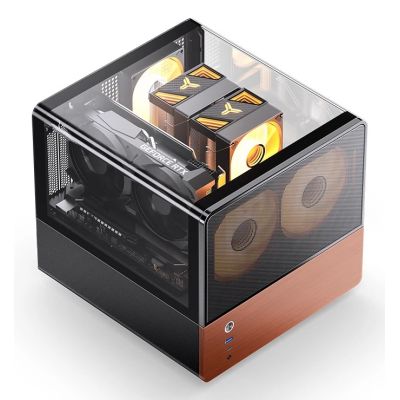 4. Jonsbo V12 PC Gehäuse, Mini-Tower, Micro-ATX - black
