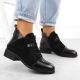 14. Women’s Black Suede-Look Ankle Boots with Warm Lining M.Daszyński MR2458-7