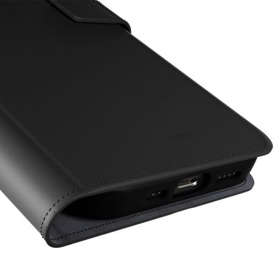 7. Puro Booklet Case with Flip and Wallet for iPhone 16e/17e - Black
