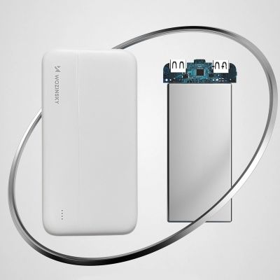 5. Wozinsky powerbank Li-Po 10000mAh 2 x USB white (WPBWE1)