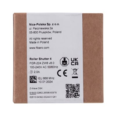 6. FIBARO Roller Shutter 4 (FGR-224 ZW8) Smart Roller Shutter Controller