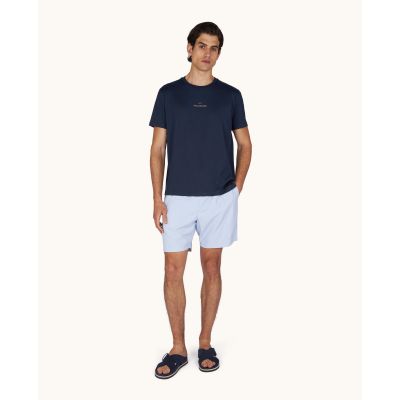 Paul&Shark Men's Cotton T-shirt Navy Blue and Gold 99311008-50E - Classic Cut, Logo