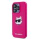 2. Karl Lagerfeld Silicone Choupette Head MagSafe case for iPhone 15 Pro Max - pink