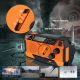 35. Extralink Solar Emergency Radio with Crank Dynamo Powerbank 4000mAh with SOS Flashlight SR-4000 Portable Analog Black, Orange