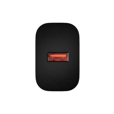 6. NATEC RIBERA 1X USB-A 18W BLACK WALL CHARGER