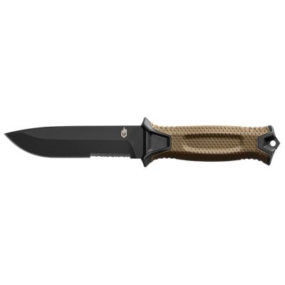 5. GERBER Strongarm Fixed Serrated Coyote Survival Knife
