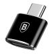 3. Baseus Mini USB-A to USB-C OTG Adapter - Black