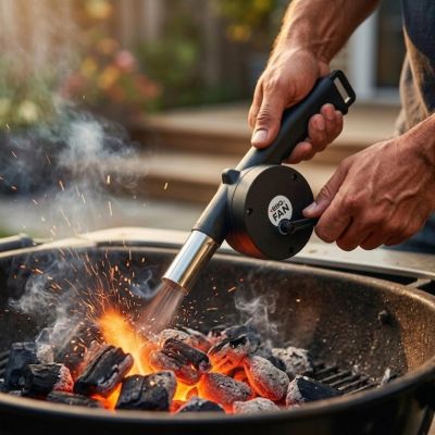 5. MANUAL BLOWER FOR STARTING A GRILL, FIREPLACE OR CAMPFIRE