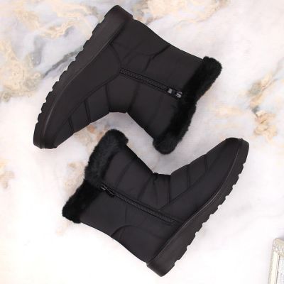 4. Insulated snow boots with fur Potocki W WOL197 black