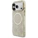 2. Guess IML Peony Dot MagSafe Case for iPhone 17 Pro Max - Beige