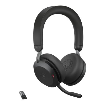 7. Jabra Evolve2 75 MS Stereo USB-A Wireless On-Ear Headphones