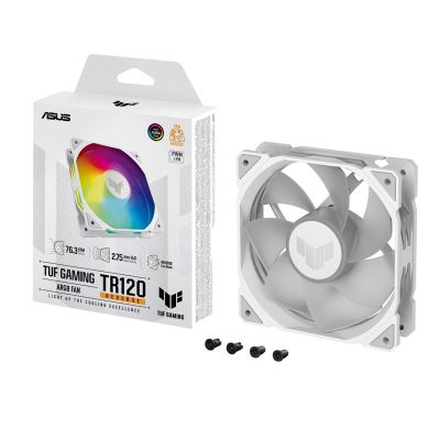 9. ASUS TUF GAMING TF120 ARGB REVERSE WHITE fan