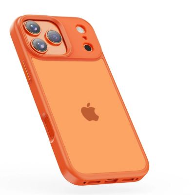 3. Tech-Protect MagMat case for iPhone 17 Pro - orange and matte