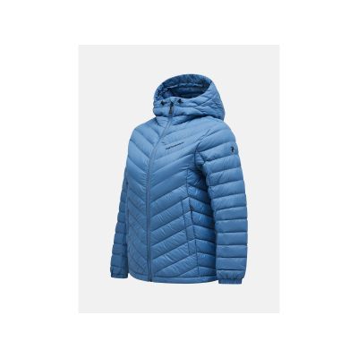 2. Peak Performance W Frost Down Hood Jacket Blue