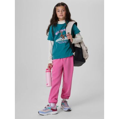 5. Regular T-shirt with print for girls 4F 4FJKAW26TTSHF4428-46S