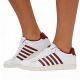 6. K-swiss sneakers COURT TIEBREAK II WHITE/TIBETAN RED/SNOW WHITE-M (04413-152-M)