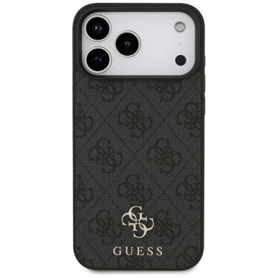 3. Guess 4G Small Classic Logo MagSafe case for iPhone 17 Pro Max - black
