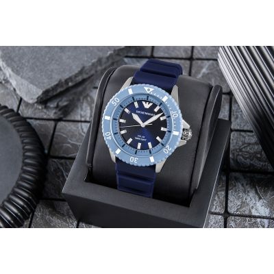 5. EMPORIO ARMANI World Explorer Solar AR11785 Men's Watch + BOX