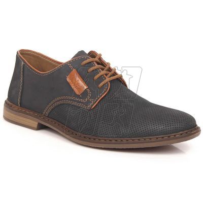 10. Comfortable leather shoes Rieker M RKR576 navy blue