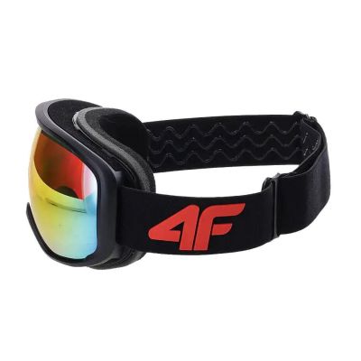 3. Boys' ski goggles with mirror coating 4F Junior 4FJWAW24AGOGU042-21S