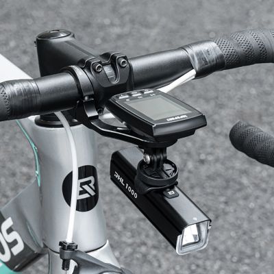 16. Rockbros FK-301 2-in-1 Handlebar Bike Mount for Computer/Navigator and Camera/Lighting - Black