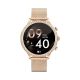7. VELTORI VT310-1 Women's Smartwatch Gold Bracelet + Pink Silicone Strap