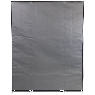 12. TEXTILE WARDROBE 175x133x43CM DARK GREY 28873