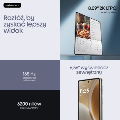 8. Motorola Razr Fold 5G 16/512GB PANTONE Lily White