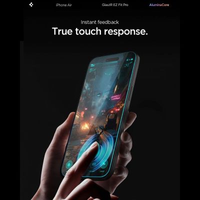 10. Spigen Glas.TR EZ Fit Pro Tempered Glass for iPhone 17 Air - Transparent