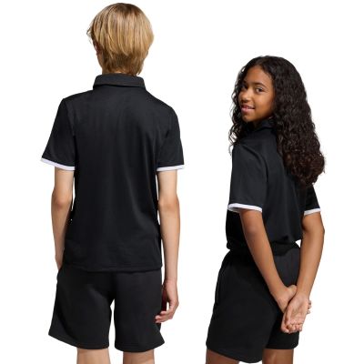 3. adidas Entrada 26 Polo Kids T-Shirt Black JZ6629