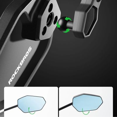 4. Rockbros F-253W Anti-Glare Carbon Fiber Arm Bicycle Mirror - Right