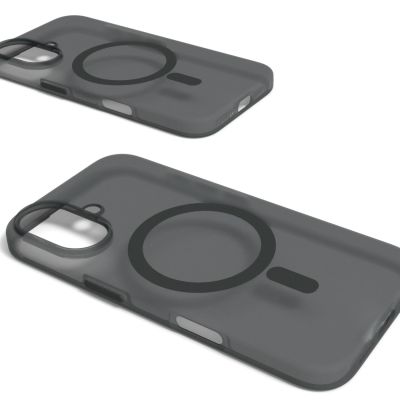 3. Puro Daylight MagSafe Silicone Case for iPhone 16 - Black