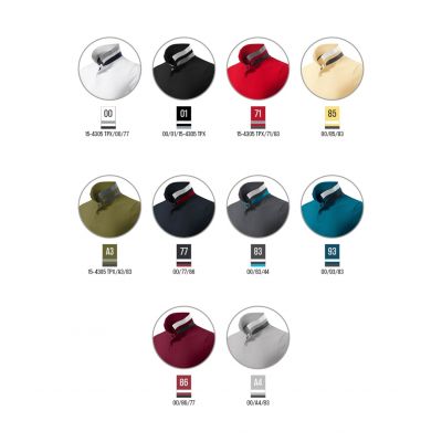 4. Malfini Collar Up M MLI-25686 garnet polo shirt