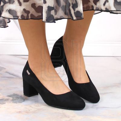 3. Suede high heel pumps Sergio Leone W SK314D black