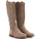 4. Women's openwork beige boots S.Barski HY61-8023