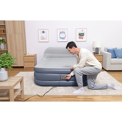 31. Bestway 67923/23 Air Mattress Double Mattress Gray, White Unisex