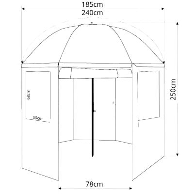 22. 2-in-1 ENERO CAMP FISHING TENT UMBRELLA