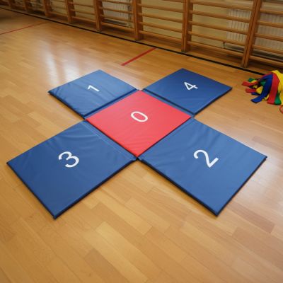 5. CROSS mat 150x150x2 cm foldable SMJ sport MC-02