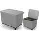 WASTE BIN SYSTEMA SORTIBOX 4IN1 SMOOTH GRAY